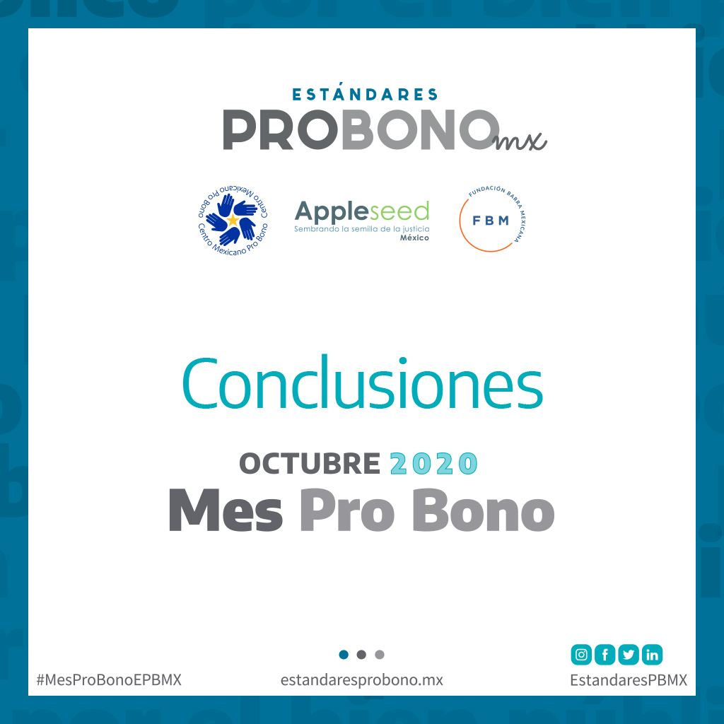 Octubre 2020 – Mes Pro Bono – Conferencias