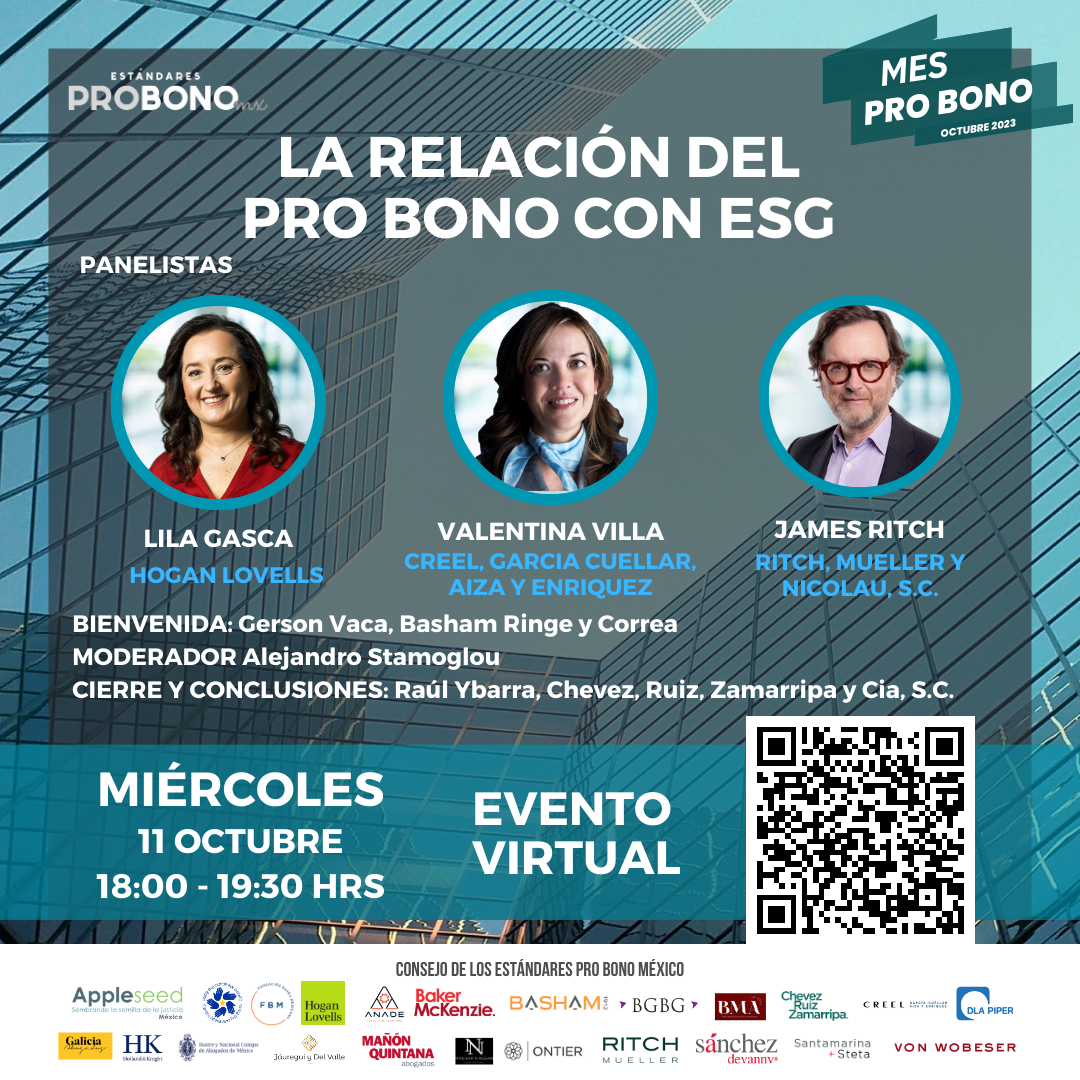 Mes Pro Bono 2023 “La Relación del Pro Bono con ESG”
